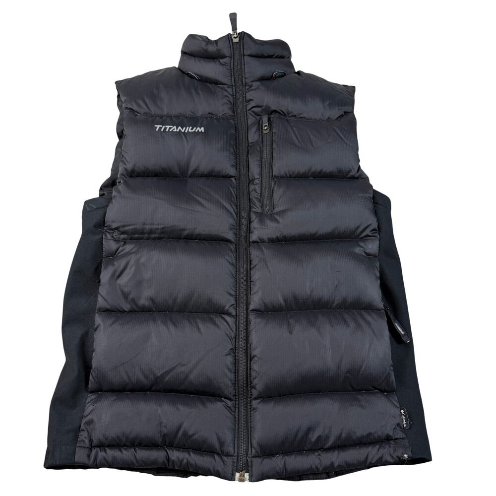Columbia Titanium Men’s Small Duck Down Vest Interchange Black